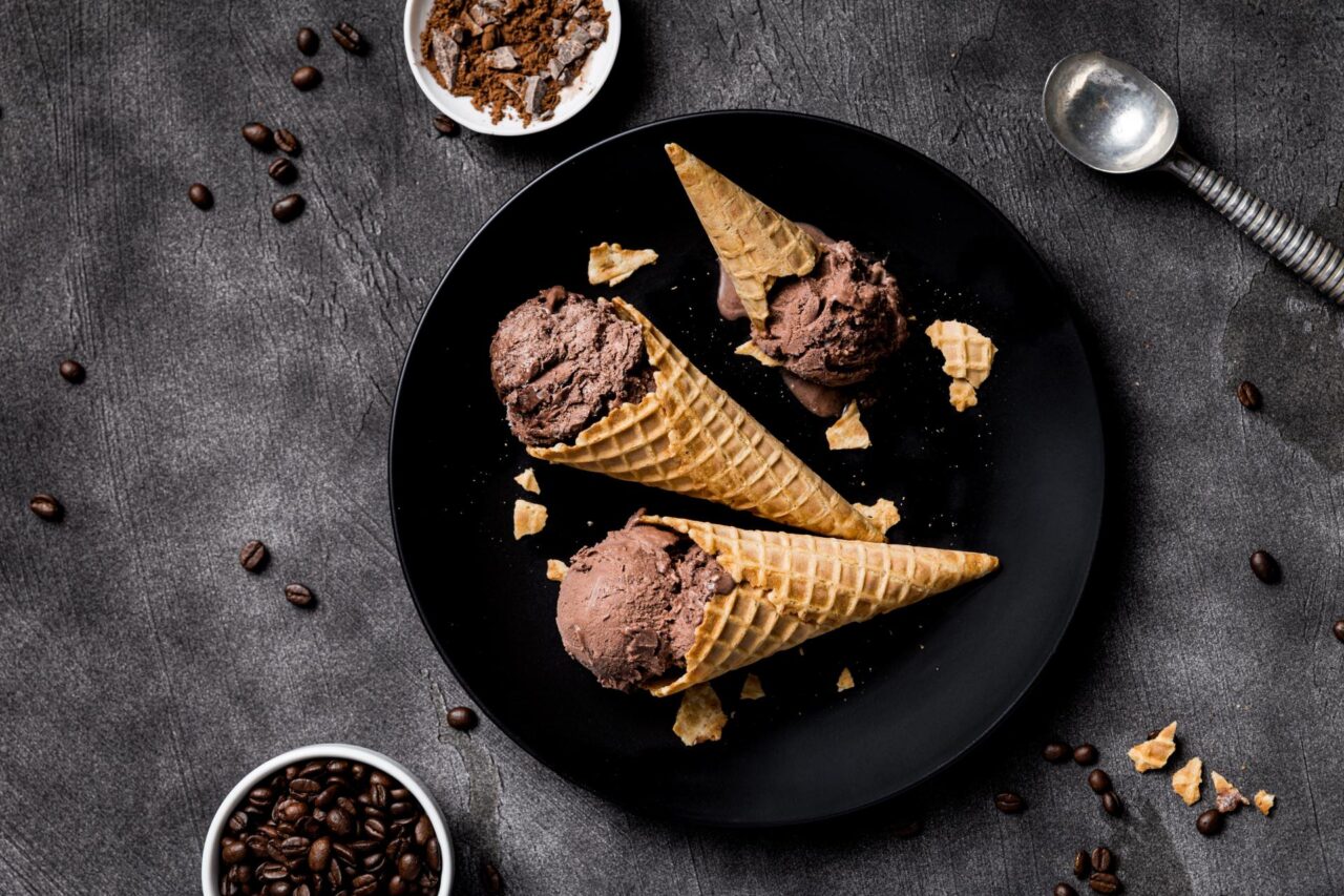 Chocolate Ice Cream with Coffee